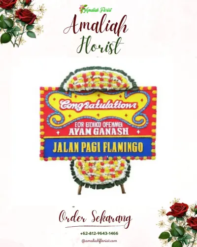 Bunga Papan Congratulation di Tasik Madu